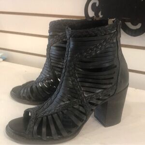 Freebird by Steven Black Braided Ankle Booties Bela